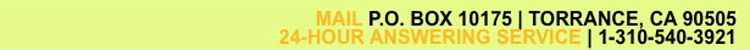 How to contact MAAF: Mail - P.O.  Box 90261, Los Angeles, CA 90009; Toll free 24-hour answering service - 310-540-3921